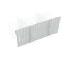 MBS ABS 620, příčka bílá, 200x600